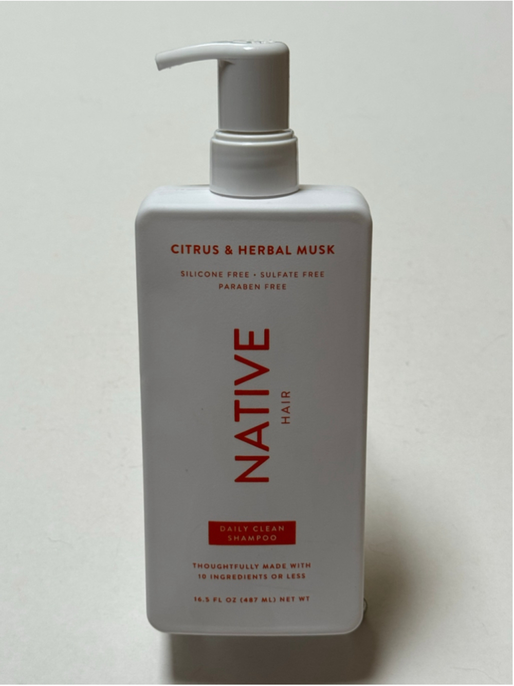 Native Hair Citrus & Herbal Musk Daily Clean Shampoo 16.5 oz NEW